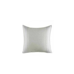 Vera Wang SHAM Painted Stripe European Euro 26x26" Breezy White Linen Designer